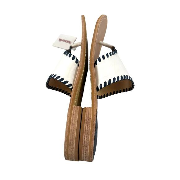 Jack Rogers "Pickleball" Whipstitch Embroidered Thong Sandals Size 11 M NWOB - Picture 8 of 10